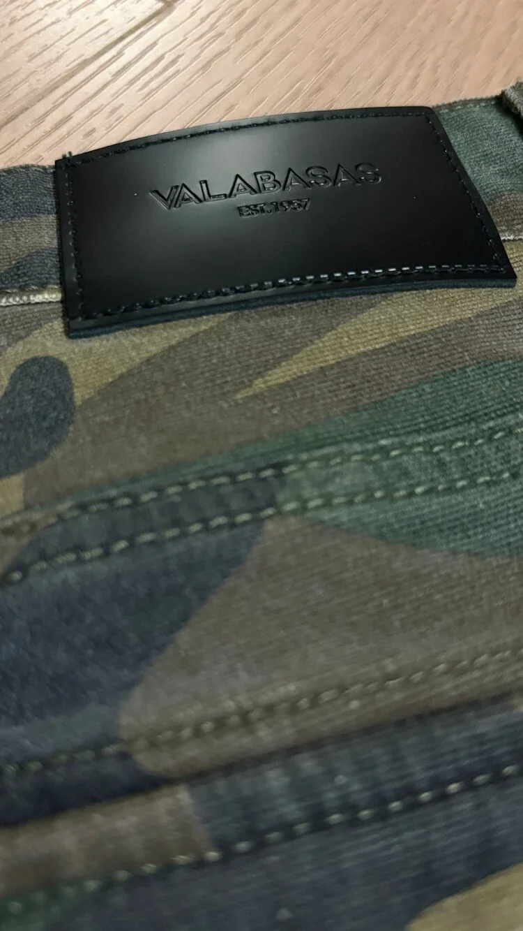 Valabasas Camo Patchwork Cargo Flare Pants Men’s Size 32